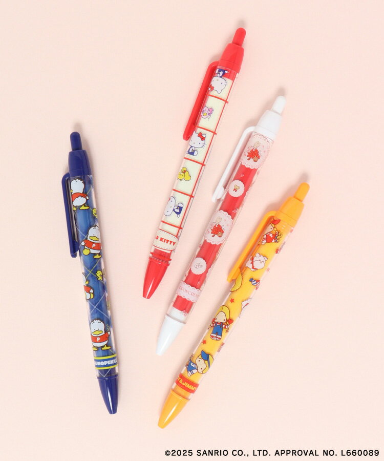 【メール便対応】サンリオ グッズ キティ パティ ジミー ペックル マロンクリーム ハンギョドン クリリン ボールペン 筆記用具 かわいい プレゼント 油性 黒 0.7 レトロサンリオキャラクターズボールペン ブルーブルーエ bleubleuetのサムネイル