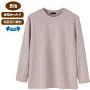 【ジャカードTシャツ(婦人)】 高齢者向け シニア レディース 女性服 おしゃれ アイテム シンプル デザイン 使いやすい トップス 春服 お出かけ 普段着 ピ...