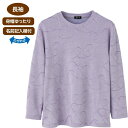 【ジャカードTシャツ(婦人)】高齢者向け シニア アパレル レディース 女性服 大人 おしゃれ アイテム 上品 シンプル 可愛い デザイン 色合い トップス ラ...
