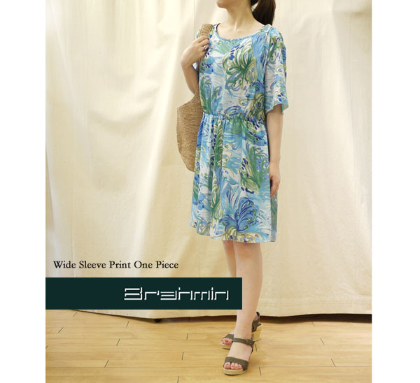 【SOLD OUT】【10010850】Brahmin(ブラーミン) ワイドスリーブプリントワンピース・B66105【楽ギフ_包装】