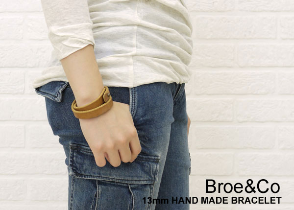 【LINEクーポン有】ブロー&コー Broe&Co 13mm HAND MADE BRACELET(STONE WASH) outlet ・NBC1012S-0341102(レディース)(RCP)小物)(last_1)