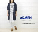 アーメン 【4/27 9:59までポイント10倍】アーメン ARMEN HOODEDCOAT outlet ・NAM1221-0341201(レディース)(RCP)アウター)(春アウター)