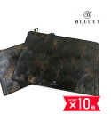 【6/22 20時からポイント10倍】ブルエ BLEUET レザー カモフラ柄 クラッチバッグ outlet ・SBG-0388-0471701(メンズ)(レデ...