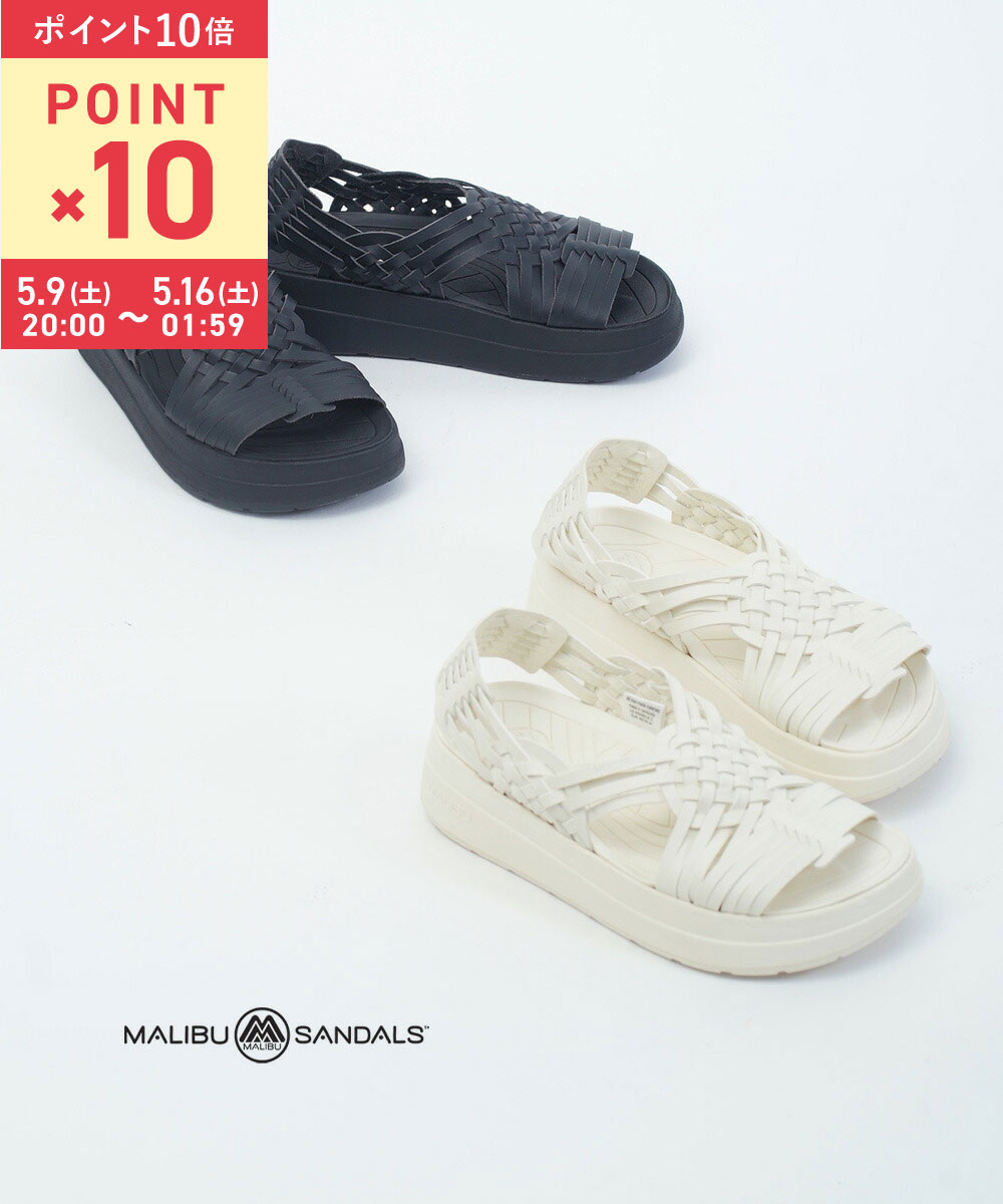 【マラソン期間中ポイント10倍】【LINEクーポン有】マリブサンダルズ MALIBU SANDALS サンダル 厚底 メッシュサンダル メッシュ オープントゥ ストラップ プラットフォーム・CANYON-PLAT-0122501(レディース)(A-3)