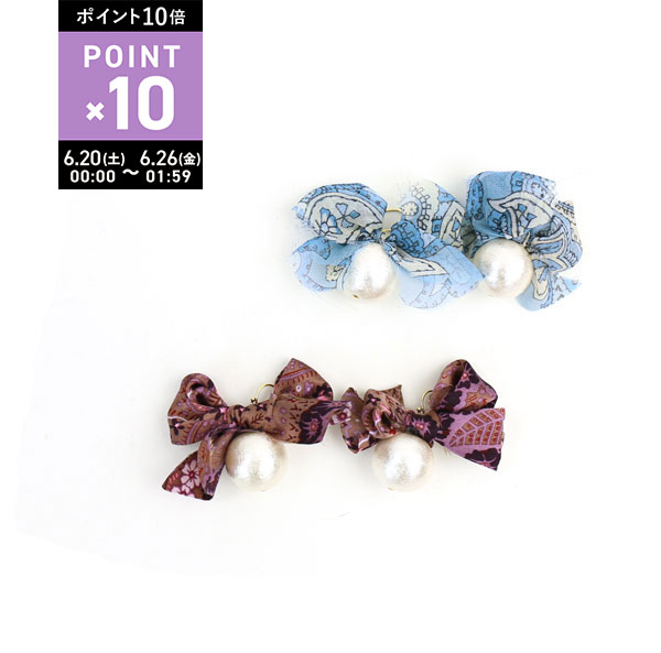 Rakuten - 【6/25限定10%クーポン&ポイント10倍】ジュアル キャスケット Jewel Casket リボン コットンパール フックピアス outlet ・JCYA0163-1211501(メール便可)[M便 3/5](レディース)(アクセサリー)(春夏アイテム)(last_1)