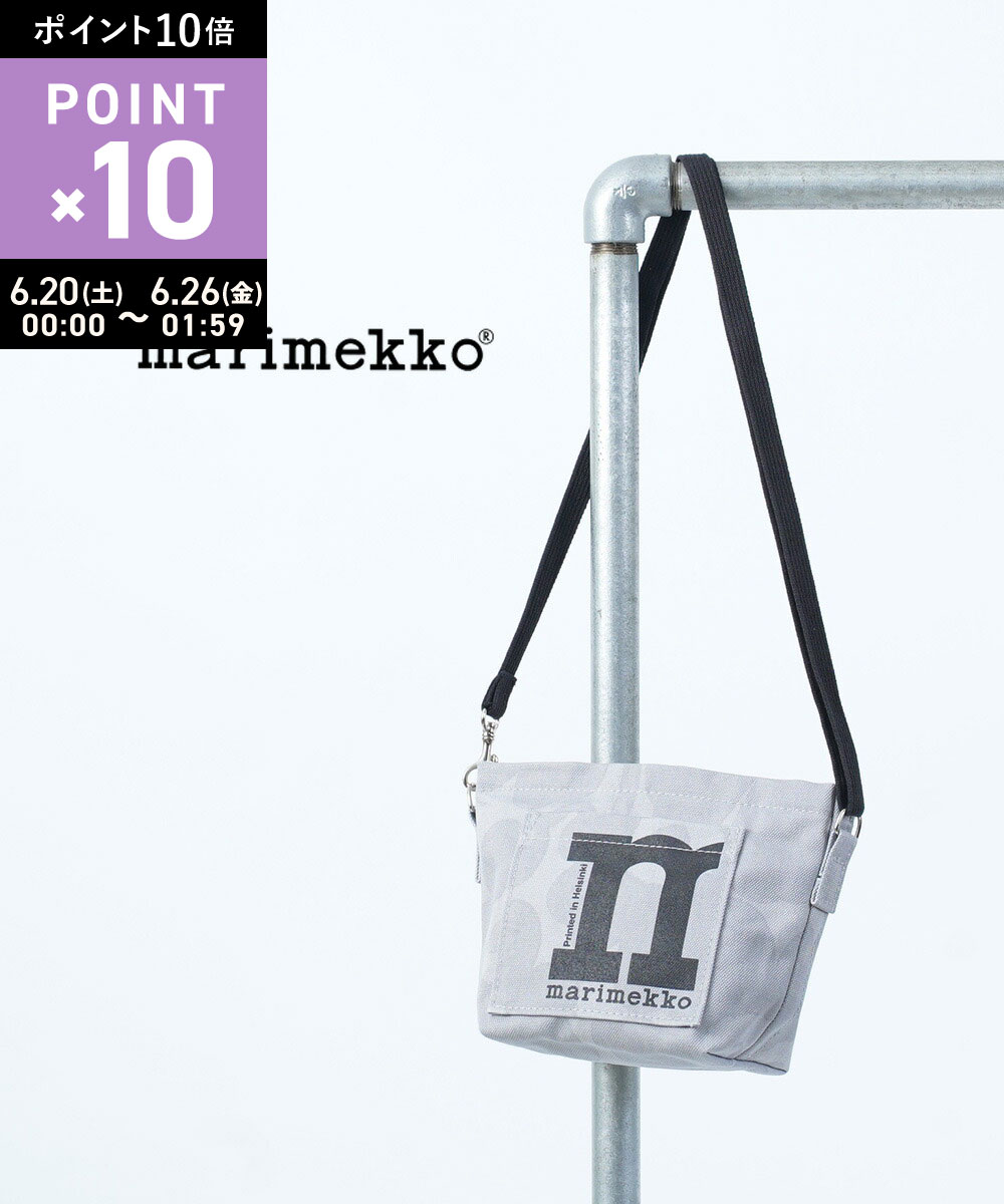 Rakuten - 【6/25限定10%クーポン&ポイント10倍】【LINEクーポン有】マリメッコ marimekko バッグ ショルダーバッグ クロスボディバッグ ウニッコ 花柄 ロゴ ミニ 小さめ 斜め掛け 肩掛け 軽量 ファスナー開閉・52244293284-0062402(レディース)