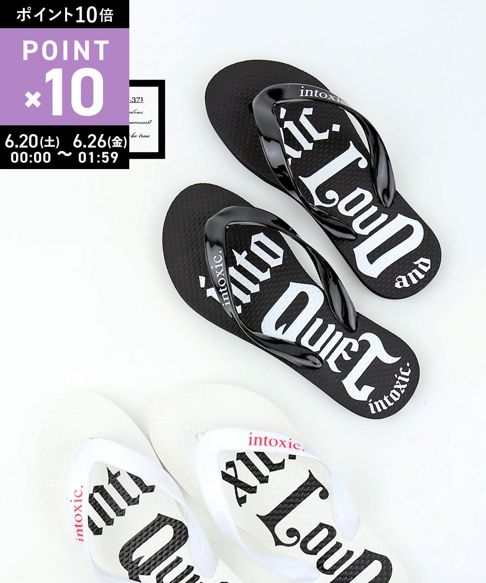 【6/20限定10 クーポン ポイント10倍】(D-4)(イントキシック intoxic.) ビーチサンダル フラットサンダル SH-001-4412101(メンズ)(レディース)