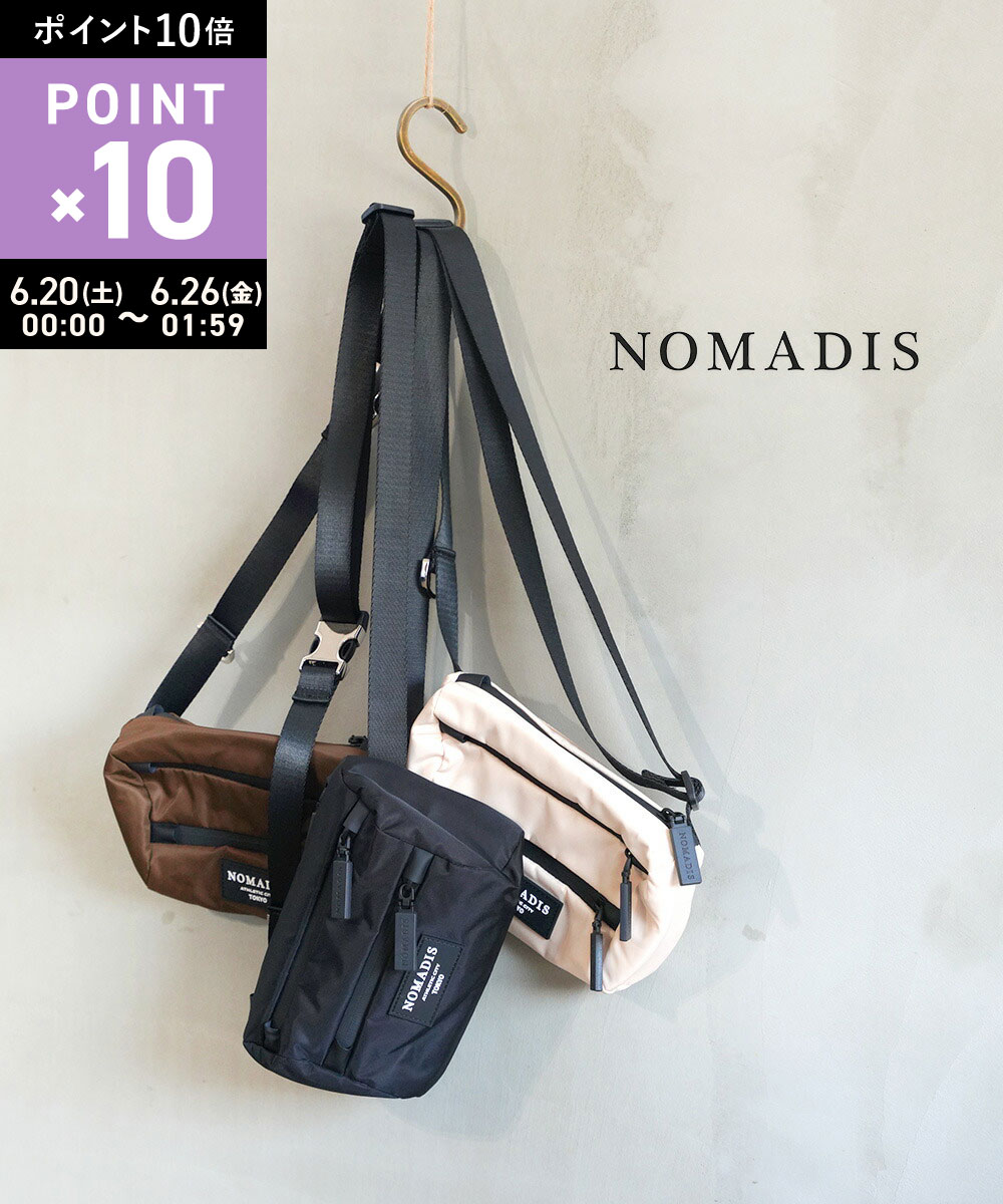 Rakuten - 【6/25限定10%クーポン&ポイント10倍】【LINEクーポン有】ノマディス NOMADIS ボディバッグ ショルダーバッグ サブバッグ ナイロン 小さめ 軽量 斜め掛け きれいめ カジュアル 旅行 お出かけ 大人 ・25AW-N204-4872502(レディース)