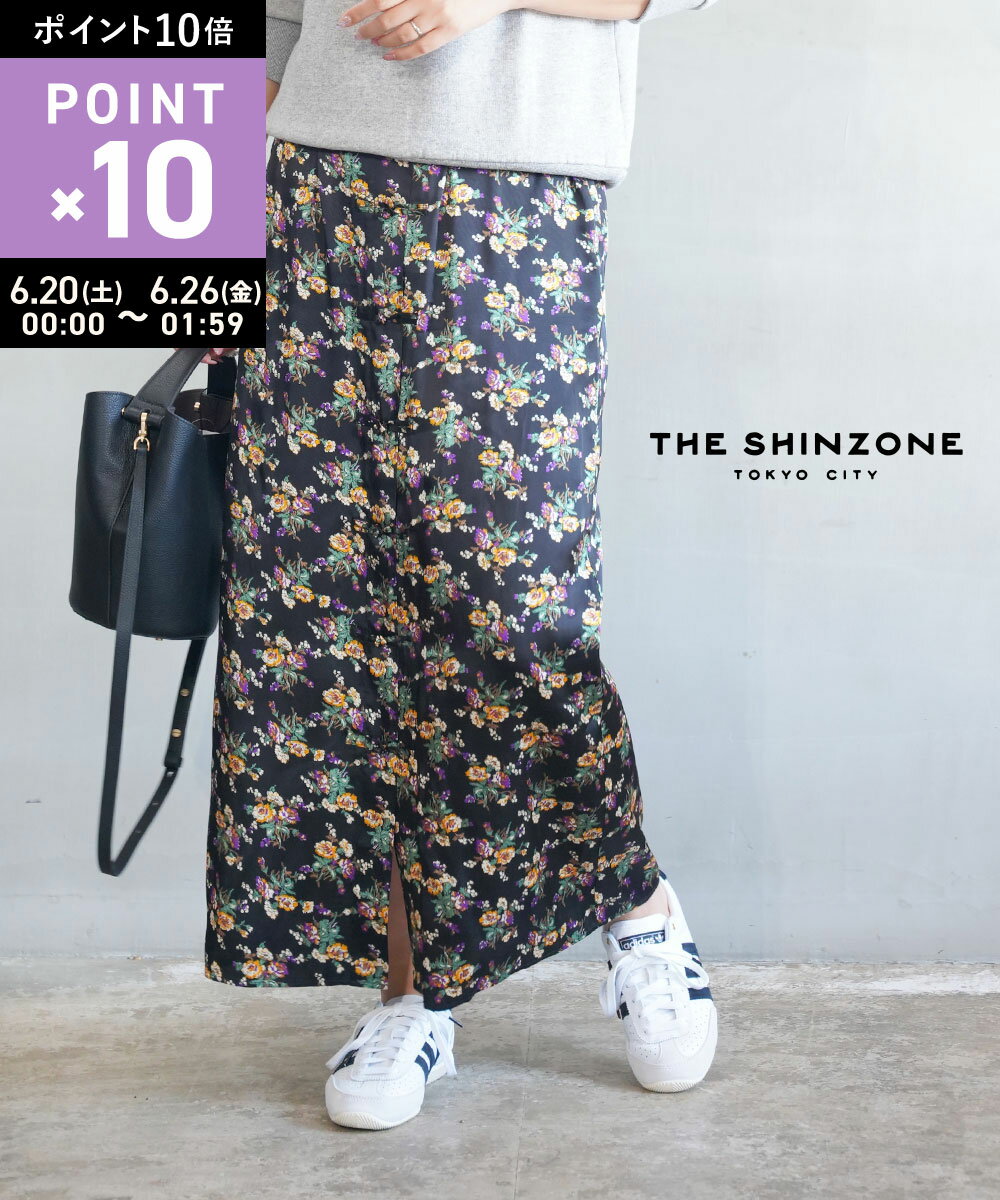 Rakuten - 【6/25限定10%クーポン&ポイント10倍】【LINEクーポン有】ザ シンゾーン THE SHINZONE ロングスカート スカート 花柄 フラワー チャイナ風 大人 可愛い・25AMSSK01-4432502(レディース)