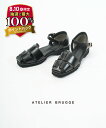 【マラソン期間限定まとめ買いクーポン対象】【30%OFF】【LINEクーポン有】アトリエブルージュ atelier brugge サンダル グルカサンダル スト...
