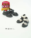 【マラソン期間限定まとめ買いクーポン対象】【30%OFF】【LINEクーポン有】モヒ MOHI サンダル 厚底 ストラップサンダル 靴 レザー 歩きやすい 疲れ...