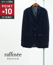 【9/15限定ポイント10倍】【LINEクーポン有】ラフィーネ raffinee ジャケット テーラードジャケット アウター テーラード スリム ベロア 秋冬 無地 ネイビー ビジネス・10010320060030-0331502(メンズ)