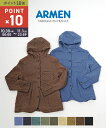 【10/30〜11/1限定10%クーポン&ポイント10倍】アーメン ARMEN コットンキルト フードジャケット キルティングジャケット・NAM0454-0342001(レディース)BCB別注*