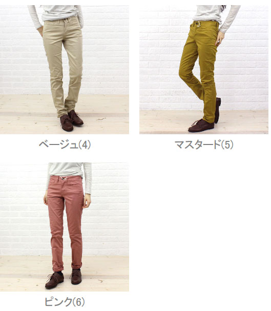 【50%OFF】(ディープブルー DEEP BLUE)コットン コーマサテン ストレッチ スリム パンツ ・72273-1621302(レディース)(ボトムス)(50)(last_1)