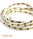 チャンルー レザーブレスレット レディース チャン ルー CHAN LUU シルバースタッズ レザー 多連 ラップブレスレット outlet ・C134720-3131402(レディース)(1F-W)