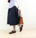 【クーポン利用で30%OFF】【グランマ・ママ・ドーター GRANDMA MAMA DAUGHTER by KATO'】コットン 7分丈 ワイド キュロット ガウチョパンツ・GP511682-0361502【レディース】