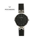 【4/30〜5/1は11%クーポン&ポイント11倍】モックバーグ MOCKBERG レザーベルト ラウンド 腕時計 レディースウォッチ ASTRID BLACK...