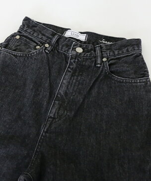 【クーポン利用で20%OFF】【アービン Urvin】コットン ハイウエスト テーパード デニムパンツ ジーンズ JEANNE BLACK・UP138301-3961802【レディース】