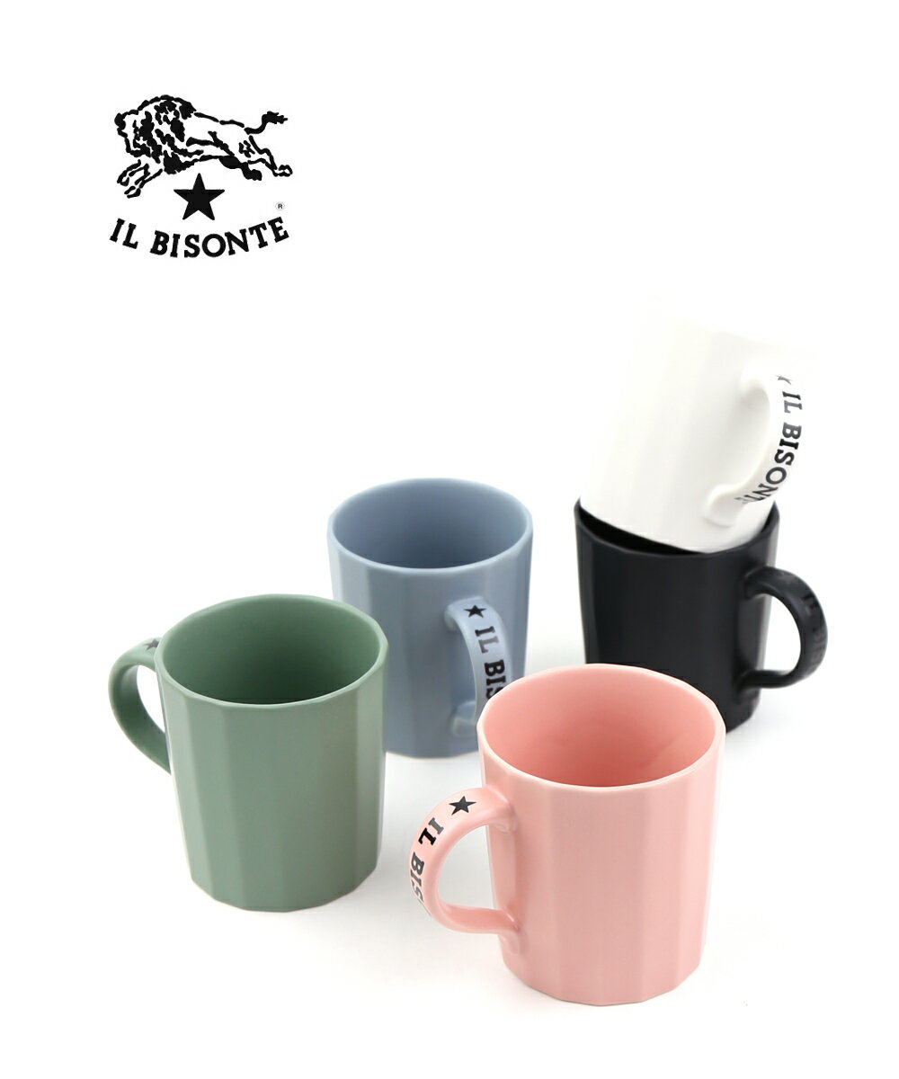 【LINEクーポン有】イルビゾンテ 正規品 IL BISONTE マグカップ ロゴハンドル コーヒーカップ コップ グリーン ピンク 売れ筋アイテム おしゃれ かわいい 定番 ギフト 贈り物 小さめ ・54212304198-0062301(メンズ)(レディース)(1F-W)