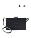 【4/30〜5/1はポイント11倍】【LINEクーポン有】アー・ペー・セー A.P.C. スムースカーフスキンレザー ショルダーバッグ ミニポシェット Alba...