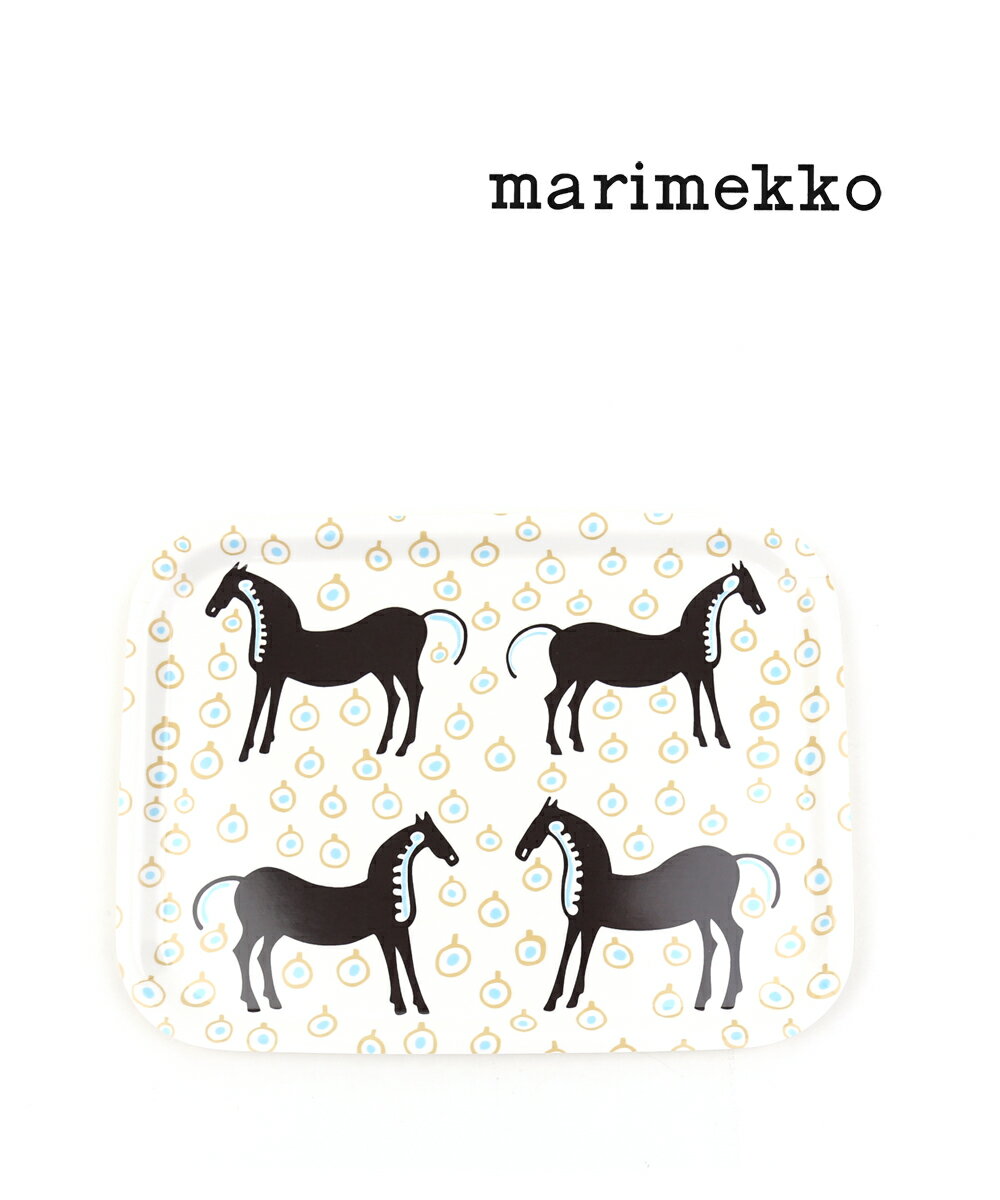 【20%OFF】【LINEクーポン有】マリメッコ marimekko トレー ムスタ タンマ MUSTA TAMMA TRAY 27×20CM・52219471101-0062102(レディース)