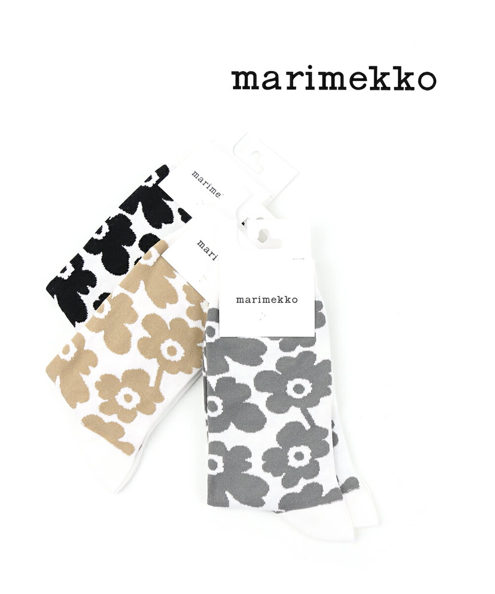 マリメッコ 靴下 レディース 【20%OFF】【LINEクーポン有】マリメッコ marimekko ウニッコ柄 ソックス 靴下 HIENO・52219190595-0062102(メール便可能商品)[M便 3/5](レディース)