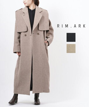 (リムアーク RIM.ARK) ロングコート Single face wool CT シングルフェイス ウールコート・460EAL30-0110-4202102(レディース)(2F)