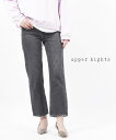【ポイント2倍】アッパーハイツ upper hights コットンデニム ハイライズ ブラックデニム デニムパンツ ジーンズ ストレートシルエット THE MI...