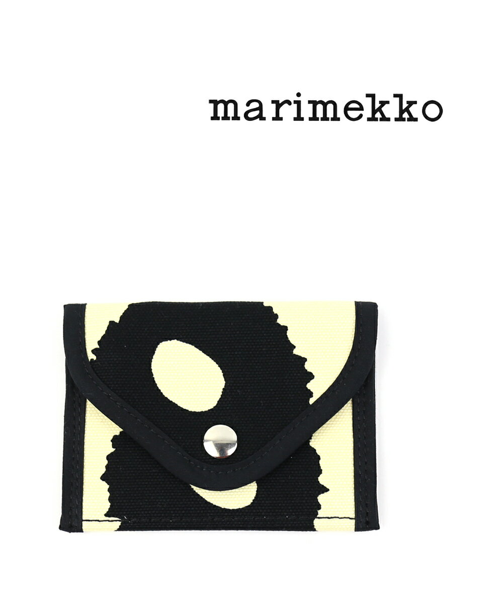 【5/18～20限定11%OFFクーポン対象】【LINEクーポン有】マリメッコ marimekko コットンキャンバス ウニッコ柄 小物入れ パスケース JUOLUKKA PIENI UNIKKO・52223290568-0062201(メール便可能商品)[M便 1/5](レディース)