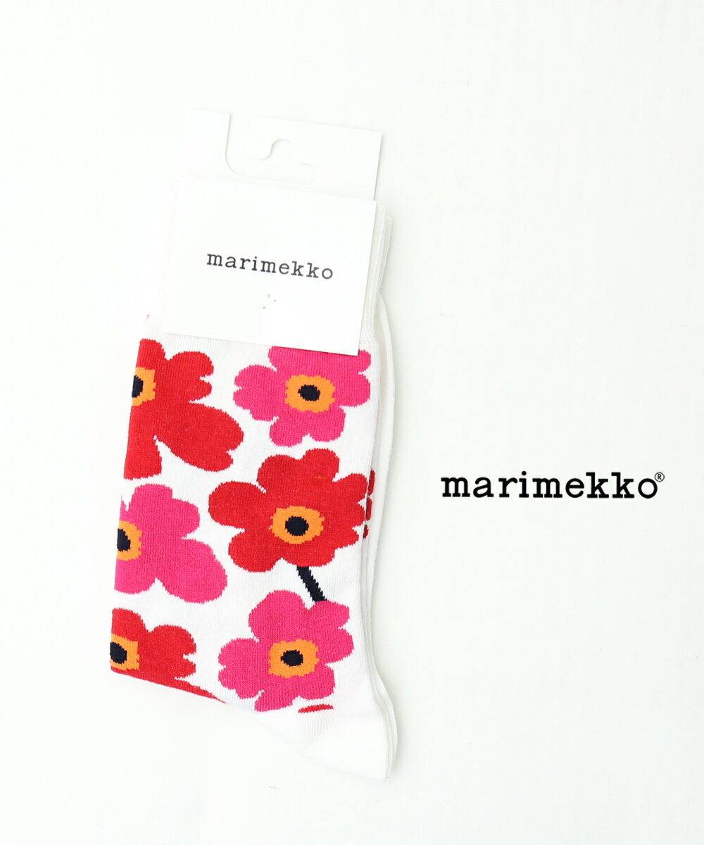 【5/18～20限定11%OFFクーポン対象】【LINEクーポン有】マリメッコ marimekko ウニッコ柄 靴下 ソックス KIRMAILLA UNIKKO・52229190979-0062201(メール便可能商品)[M便 3/5](レディース)