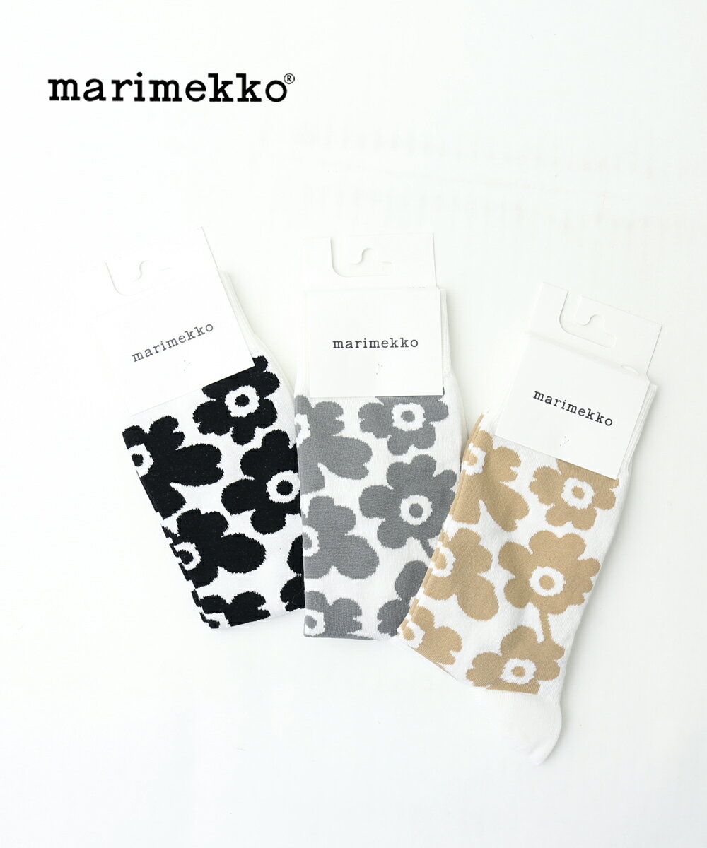 マリメッコ 靴下 レディース 【20%OFF】【LINEクーポン有】マリメッコ marimekko ウニッコ柄 靴下 ソックス KIRMAILLA UNIKKO・52229190980-0062201(メール便可能商品)[M便 3/5](レディース)