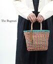 【30%OFF】バグマティ かごバッグ 浴衣 小さめ The Bagmati ブルー イエロー ピンク 天然素材 ハンドメイド ミックスカラー エスニック アバカ×バンブー・BBK22-SS34-0242301(レディース)(4)