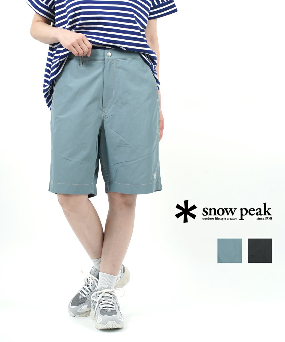 スノーピーク アウトドア パンツ メンズ 【20%OFF】【LINEクーポン有】スノーピーク Snow Peak アウトドアショーツ ショートパンツ キュロット Light Mountain Cloth Shorts・PA-23SU103-4622301(メール便可能商品)[M便 5/5](メンズ)(レディース)(クーポン対象外)