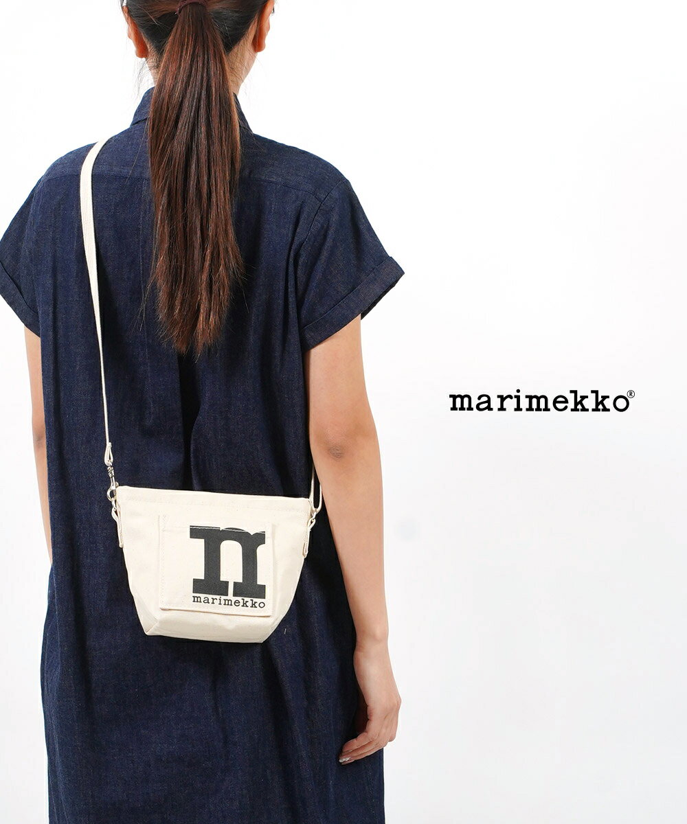 【期間限定11%OFFクーポン発行中】【LINEクーポン有】マリメッコ marimekko コットンキャンバス ショルダーバッグ クロスボディバッグ MONO MINI CROSSBODY SOLID・52239691980-0062301(レディース)(クーポン対象外)