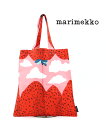 マリメッコ marimekko コットン マンシッカヴォレット イチゴの山 トートバッグ エコバッグ ファブリックバッグ MANSIKKAVUORET BAG 33×34 52239472759-0062301(メール便可能商品) M便 5/5 (レディース)(クーポン対象外)