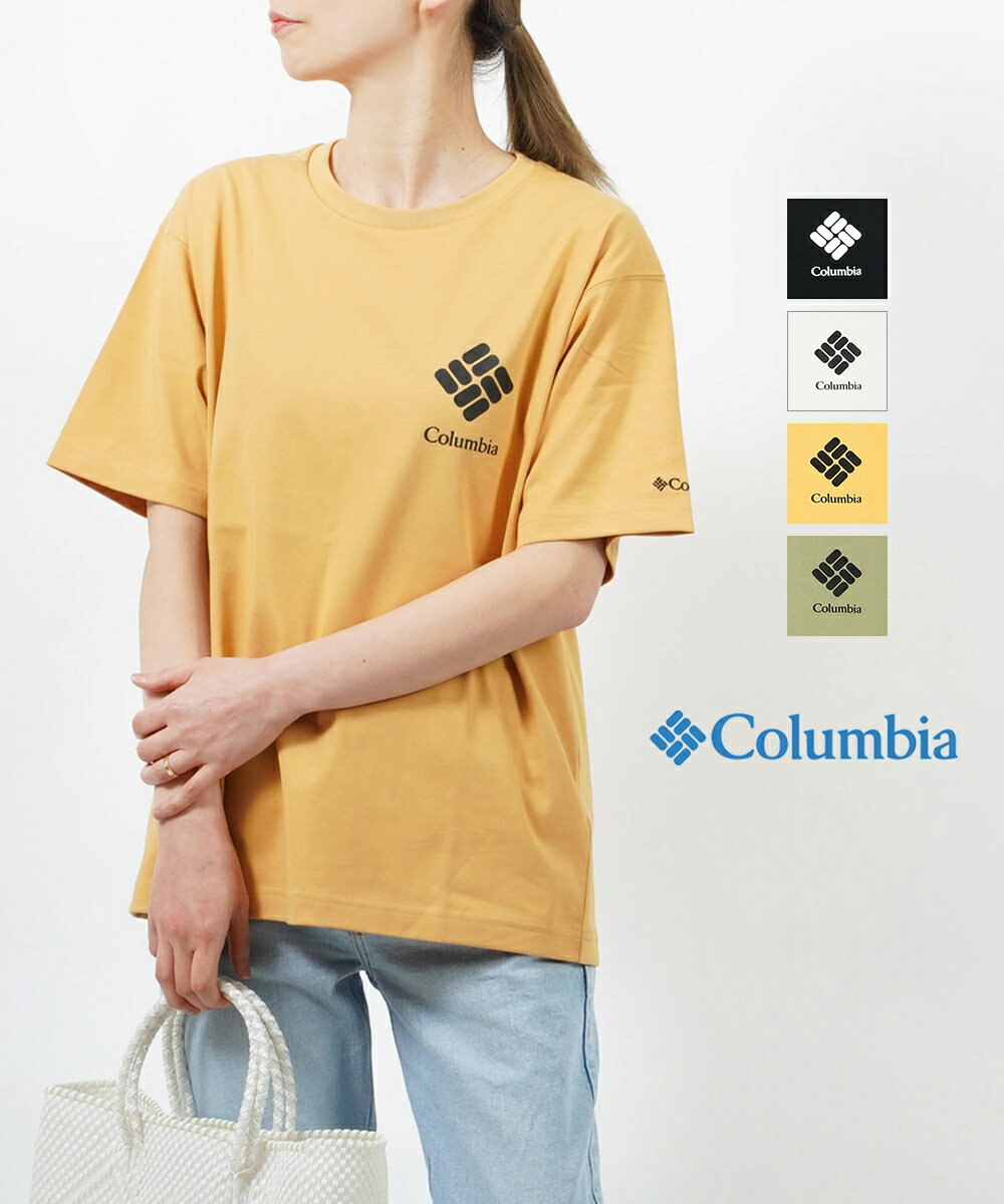 【20%OFF】【LINEクーポン有】コロンビア Tシャツ Columbia 半袖 サンシャインクリーク ショートスリーブ M L ブラッ…