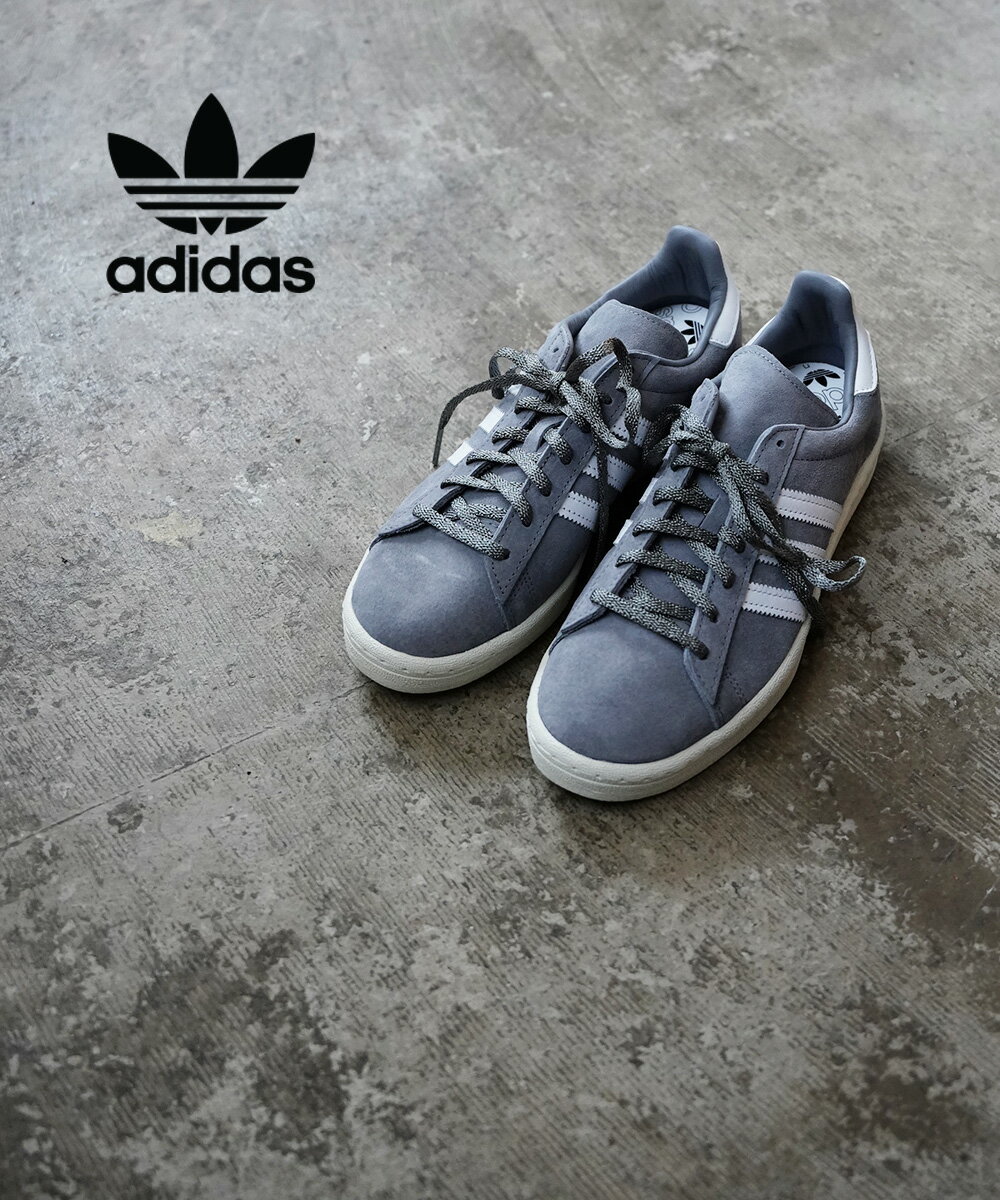 アディダス 【5/18～20限定11%OFFクーポン対象】【LINEクーポン有】【2024年春夏新作】アディダス adidas スニーカー シューズ 靴 ローカット グレー スリーストライプス レトロ カジュアル・CAMPUS-80S-0122401(レディース)(A-3)