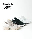 【2024年春夏新作】リーボック Reebok サンダル ポンプフューリー スポーツサンダル フロントジップ 厚底 人気 23.0～25.0cm INSTAPUMP-SAN-Z-0122401(レディース)(B-2)