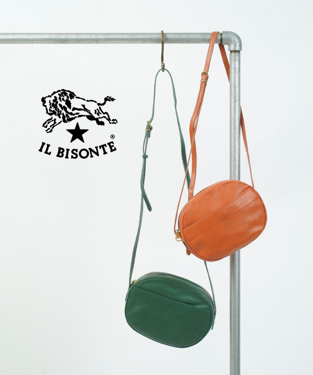 【クーポン対象外】イルビゾンテ IL BISONTE ショルダー バッグ クロスボディバッグ 正規品 斜め掛け 肩掛け レザー 本革 牛革 小さめ ギフト おしゃれ・54212305211-0062102(レディース)(2F)