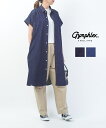 【20%OFF】【LINEクーポン有】【2025年春夏新作】ジムフレックス Gymphlex デニムワンピース シャツワンピース デニム ワンピ 半袖 ゆったり...
