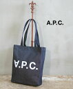 【LINEクーポン有】【2025年春夏新作】アー・ペー・セー A.P.C. トートバッグ デニム バッグ 鞄 ユニセックス ロゴ A4 肩掛け シンプル おしゃ...