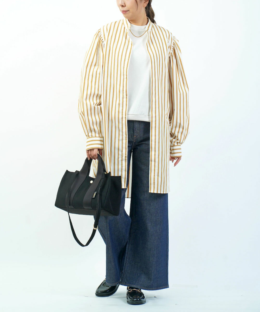 【ポイント2倍】【LINEクーポン有】【2025年秋冬新作】アッパーハイツ upper hights デニムパンツ ワイド フレア デニム パンツ 体型カバー ストレート 大人カジュアル おしゃれ・280213702-2942502(レディース)