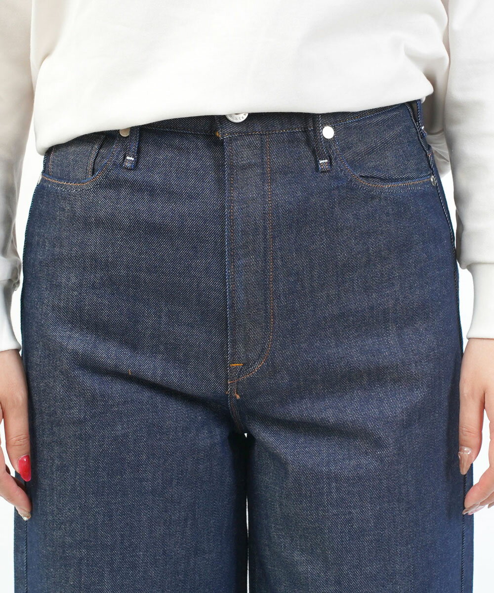 【ポイント2倍】【LINEクーポン有】【2025年秋冬新作】アッパーハイツ upper hights デニムパンツ ワイド フレア デニム パンツ 体型カバー ストレート 大人カジュアル おしゃれ・280213702-2942502(レディース)