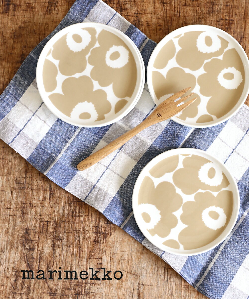 マリメッコ 【20%OFF】【LINEクーポン有】マリメッコ marimekko ウニッコ柄 ラウンドプレート 皿 ウニッコ UNIKKO PLATE 13.5CM・52209470398-0062302(レディース)(1F-W)