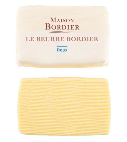 Cheese, Dairy - 【送料無料】ボルディエ　手ごねバター　ドゥー(食塩不使用)　125g　x2個セット【冷蔵】