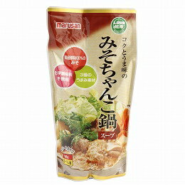 【送料無料】創健社　【冬季節品】マルサンアイ　コクとうま味のみそちゃんこ鍋スープ　600gx2個セット