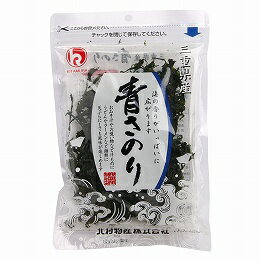 ○日本全国一番の青さのり生産量を誇る三重県産。その中でも色と香りのよいものだけを厳選しました。 ○伊勢湾に流れる清流と海水が混ざり合う栄養豊富な河口付近で栽培される青さのりは、潮の香り豊かなメイン食材となる一品です。 原材料：　ヒトエグサ（三重） 召し上がり方・使い方：　 ［青さのりのもどし方］ 1．適量の青さのりをザルに入れ、軽く水洗いをします。 2．ザルにあげて水を切ります。※手でギュッと絞るとすぐに使用できます。 調理例　戻した青さのりをお味噌汁などの汁物に入れてお召し上がり下さい。その他天ぷら、サラダ、雑炊など工夫次第で様々な料理にお使いいただけます。 栄養成分　100gあたり エネルギー　130kcal たんぱく質　16.6g 脂質　1g 炭水化物　46.3g ナトリウム　1400mg