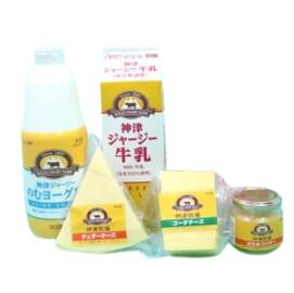 神津牧場 アラカルト ミニセット(5個)【ジャージ牛乳、飲むヨーグルト、発酵瓶バター、チェダ—、ゴーダチーズ】 神津牧場 アラカルト ミニセット(5個)【ジャージ牛乳、飲むヨーグルト、発酵瓶バター、チェダ—、ゴーダチーズ】