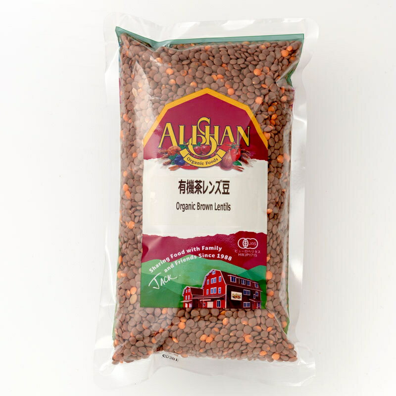 【送料無料(メール便)】アリサン　有機茶レンズ豆　500gのサムネイル