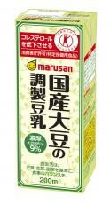 ムソー　マルサン　国産大豆の調製豆乳　200ml x12本
